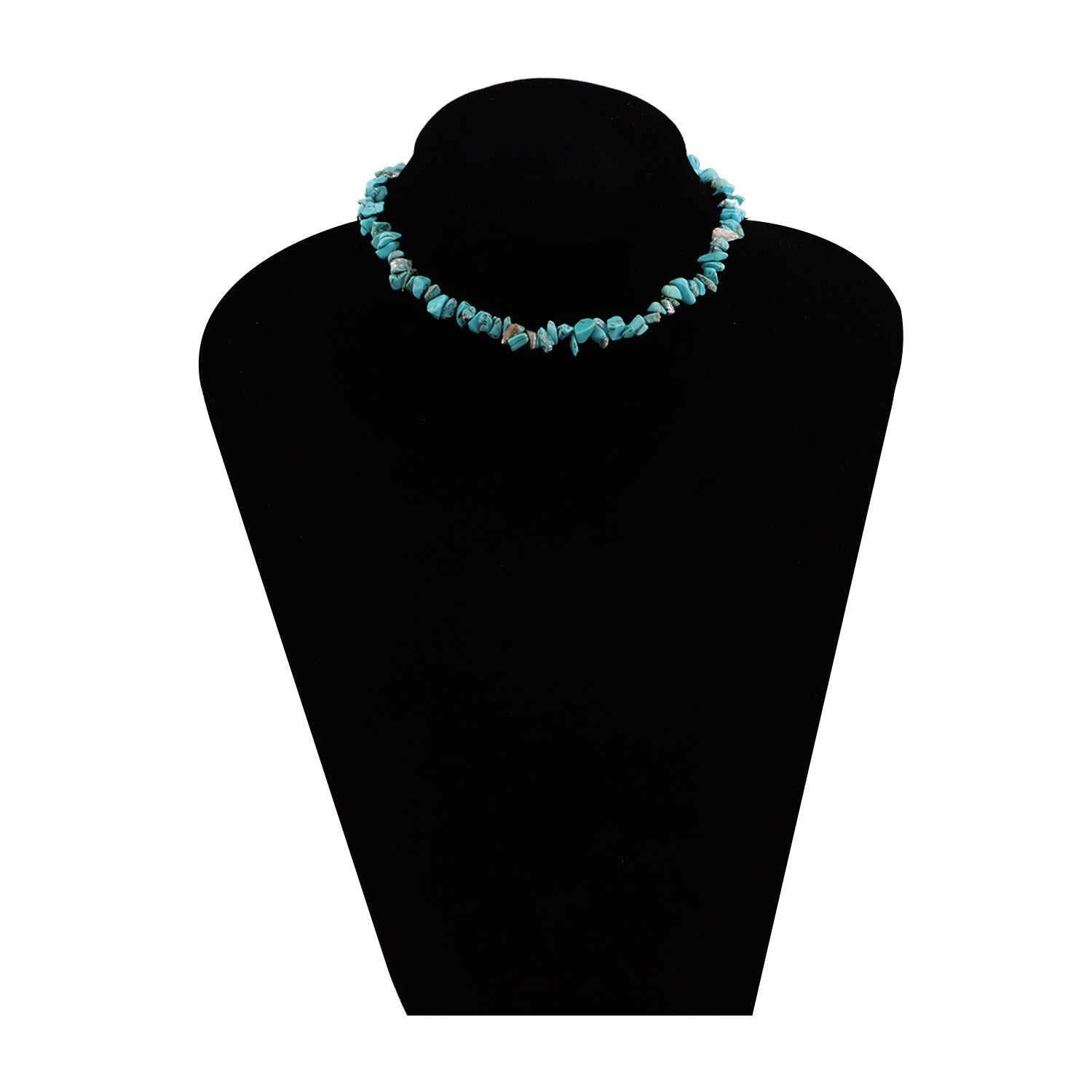 Bohemian Natural Stone Beaded Choker Necklace
