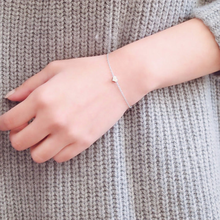 Heart Shaped Charm Bracelet for Women