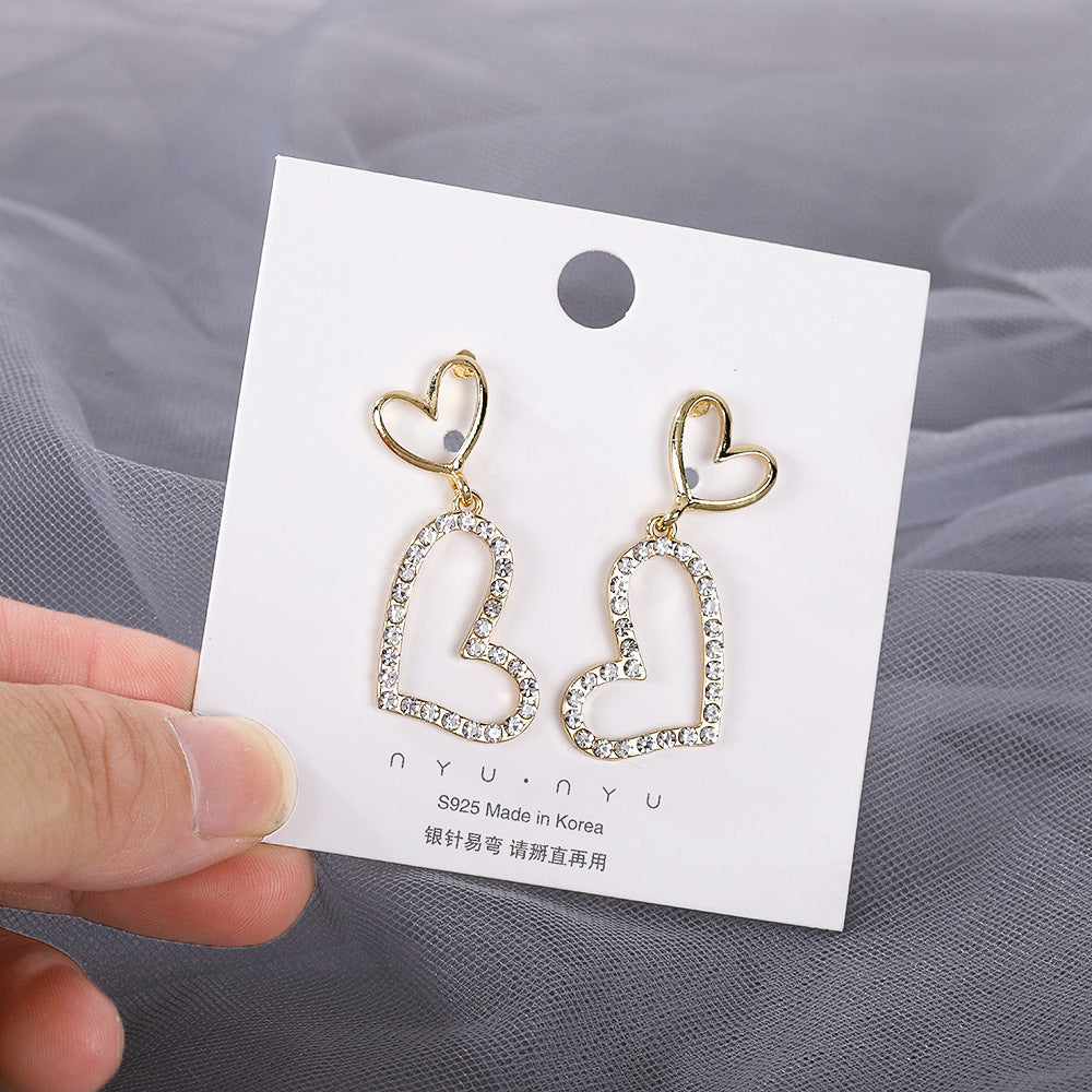 Heart Love Simple Pendant Earrings