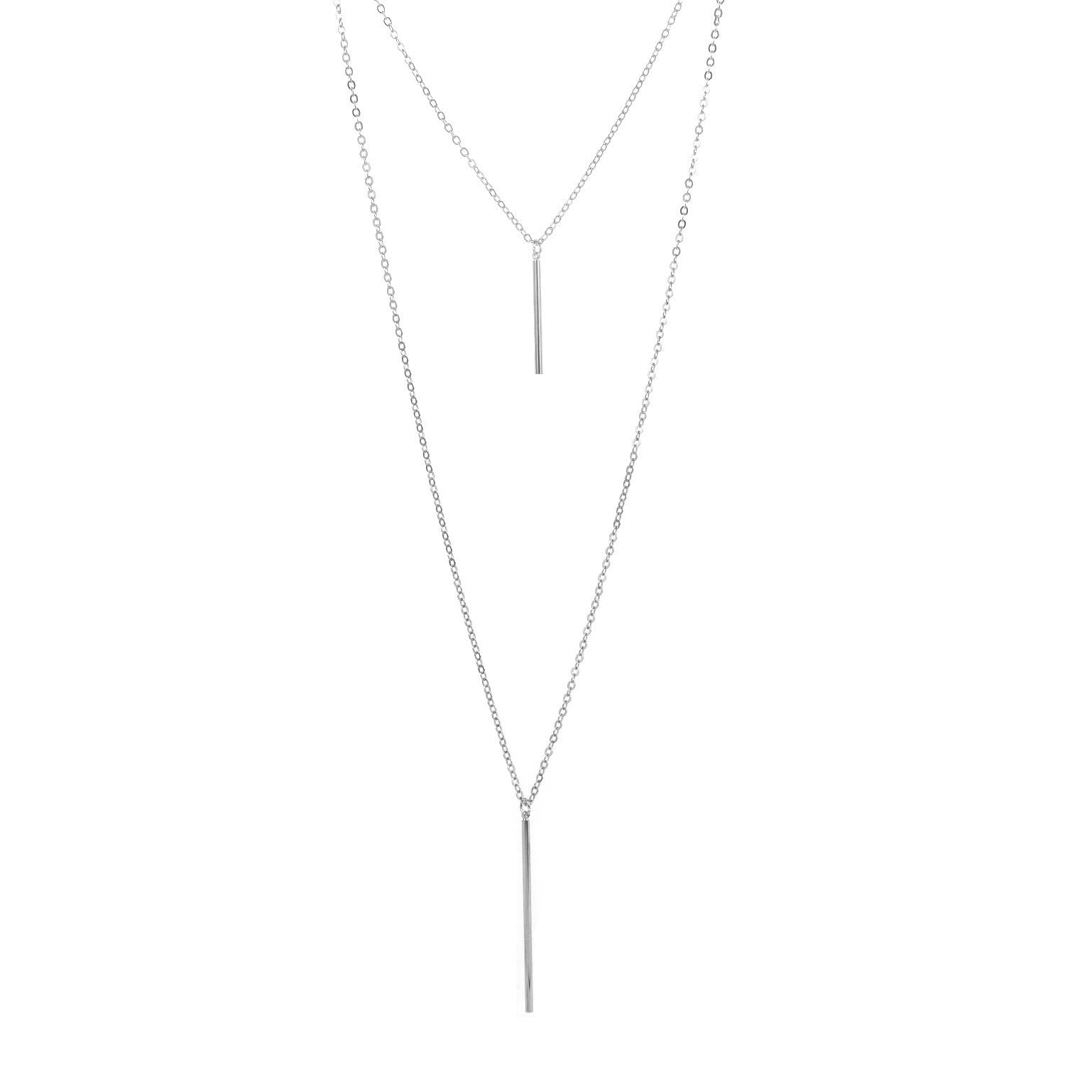 Layered Chain Jewelry Choker Necklace