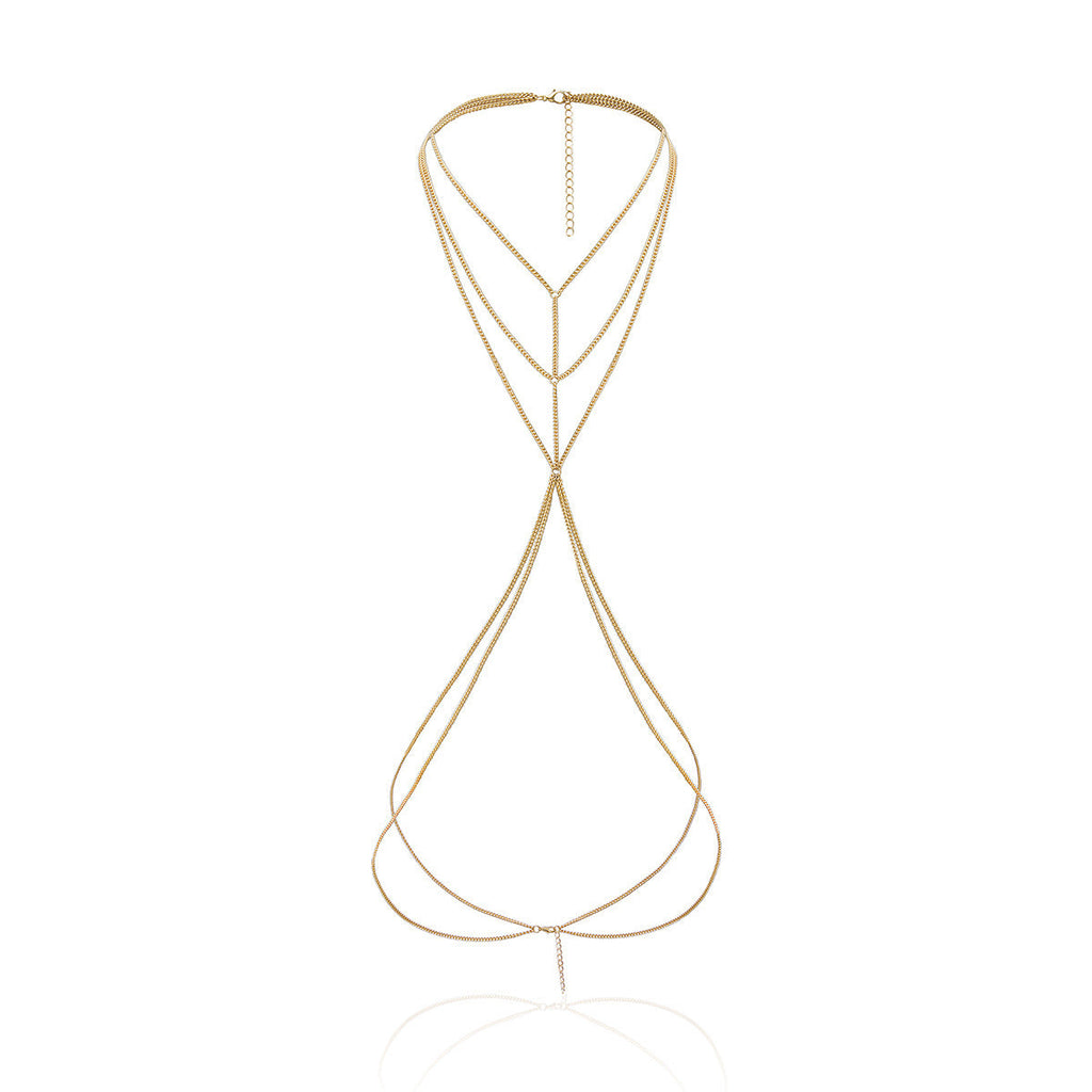 Multi Layers Lingerie Body Chain Bra Sexy Body Jewelry