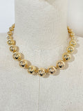 Chunky Big Ball Beads Chain Choker Necklace