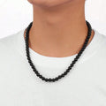 Retro 8MM Black Pearl Necklace