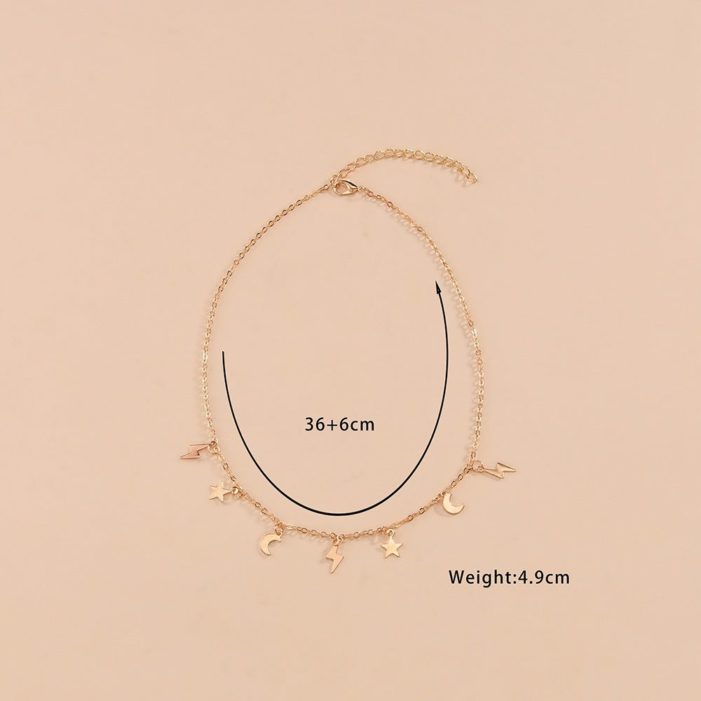 Moon Star Charms Necklace