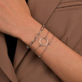 Punk Cuban Chain Charm Layered Bracelet Set