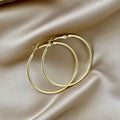 Classic Round Circle Big Hoop Earrings