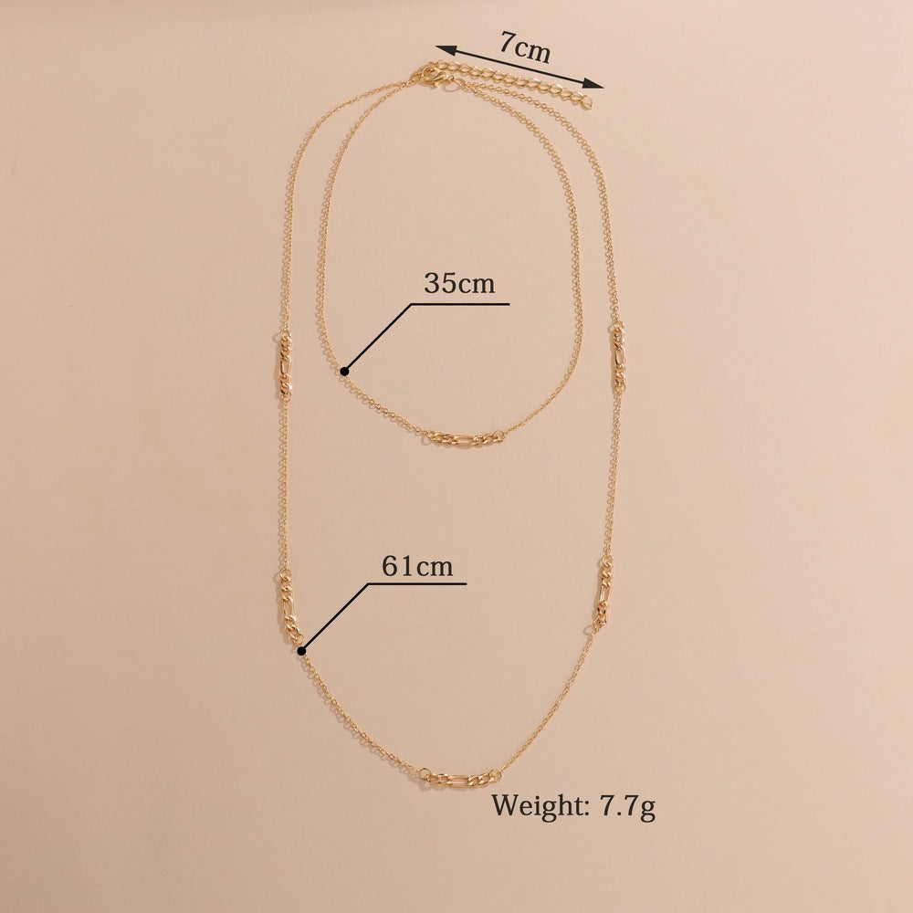 Classic Cable Chain Thin Ladies Necklace