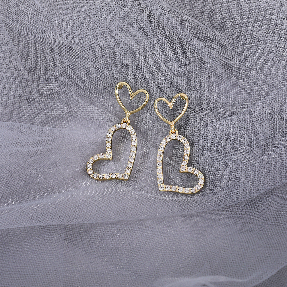 Heart Love Simple Pendant Earrings
