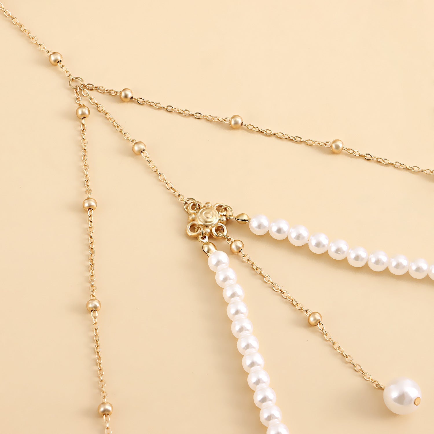 Multi-Layer Pearl Chain Leg Chain