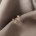 Double butterfly Rhinestone Stud Earring