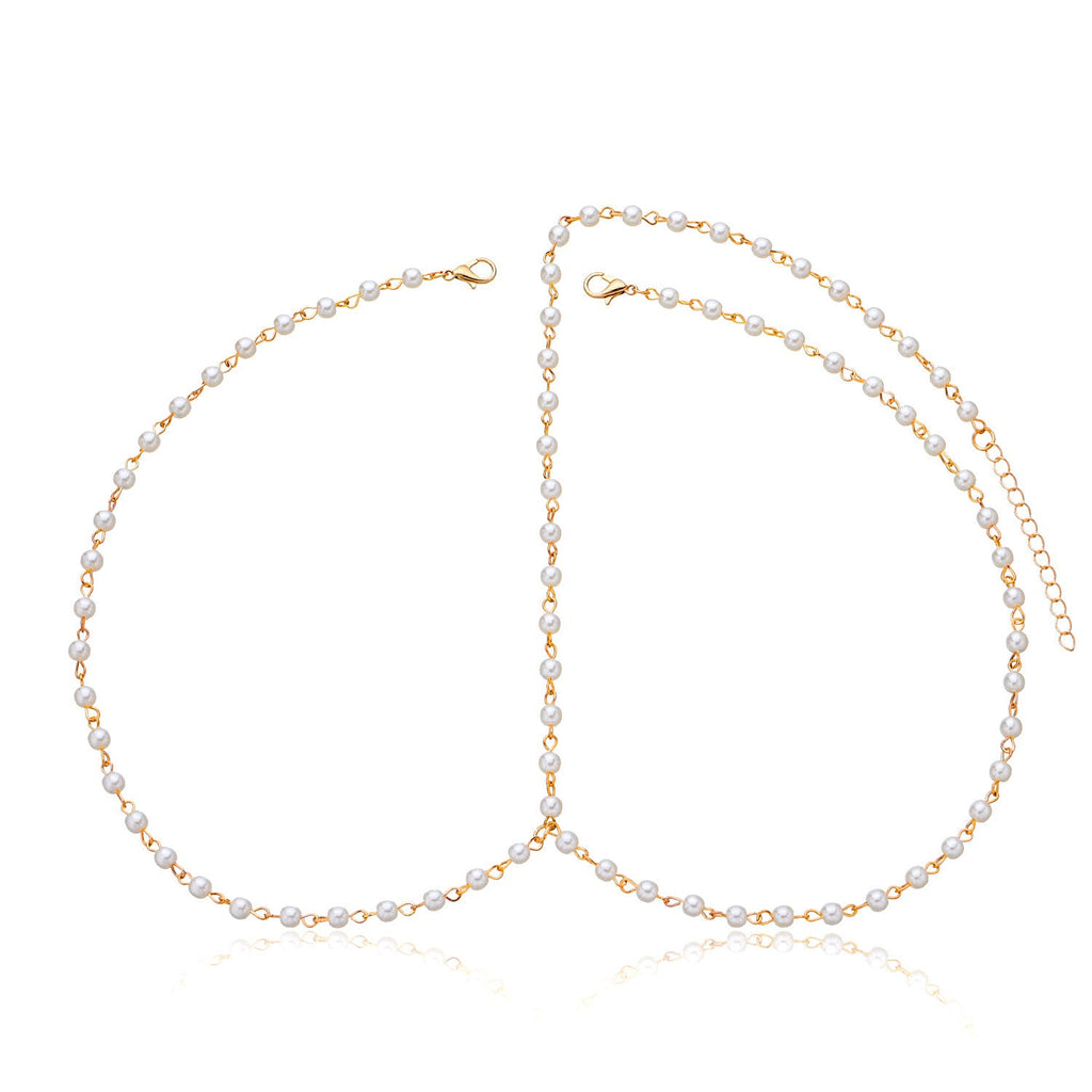 Bohemian Pearl Fashion Bridal Hair Chain