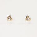 Rhinestone Heart Stud Earring