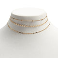 Multiple Bead Chain Choker Necklace for Women