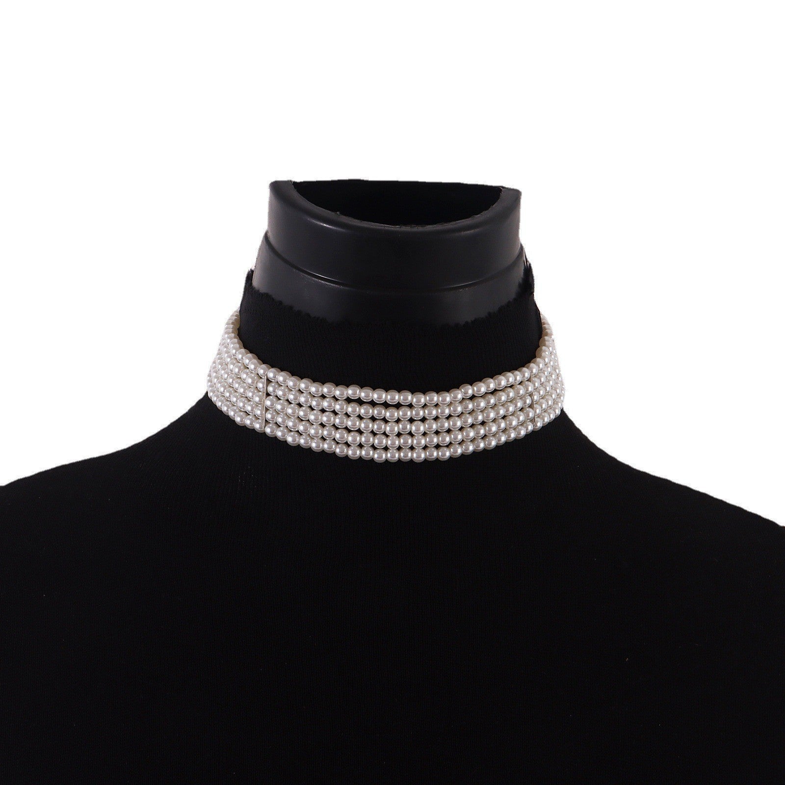 Elegant Collar Women Multi-Layered Pearl Necklace