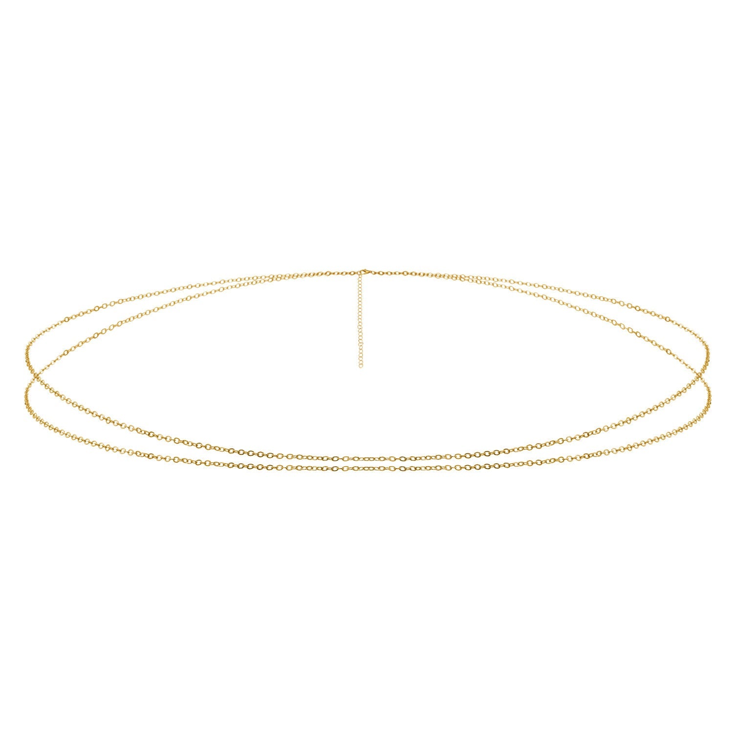 Double Layer Asymmetric Waist Chain Beach Bikini Body Jewelry