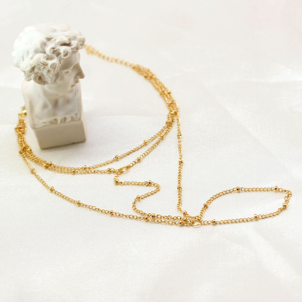 Multi-Layered Bead Chain Bracelets for Women