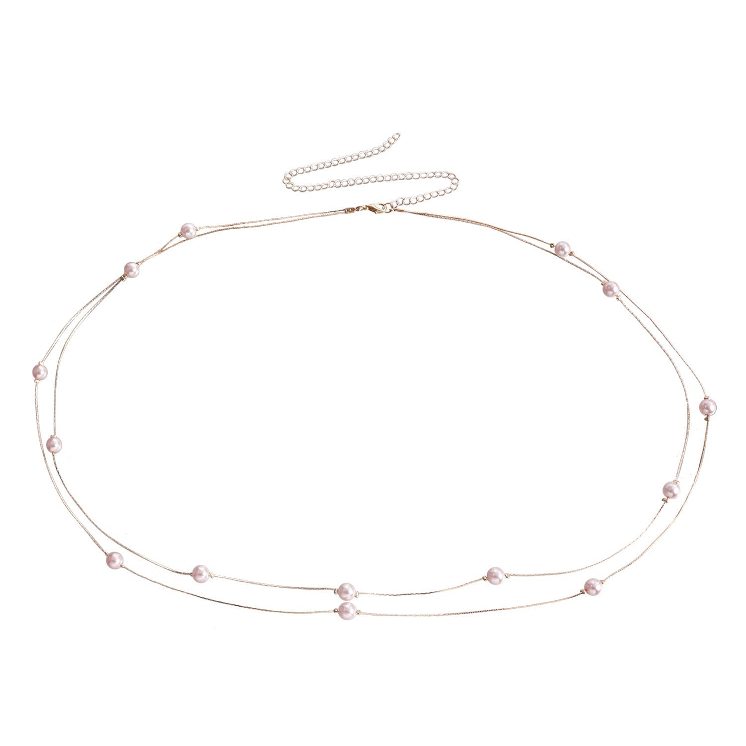 Imitation Pearl Chain Metal Waist Chain Beaded Belly Chains