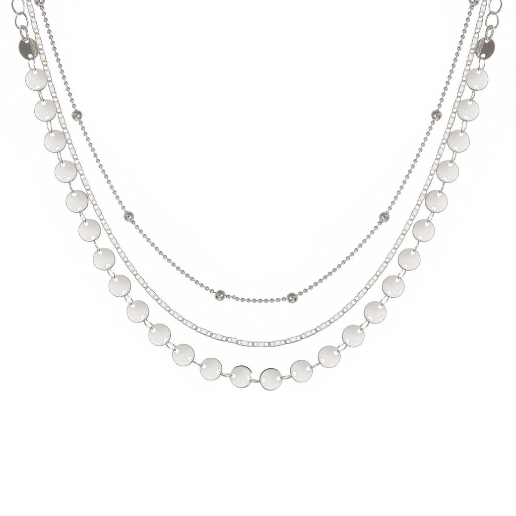 Multiple Bead Chain Choker Necklace for Women