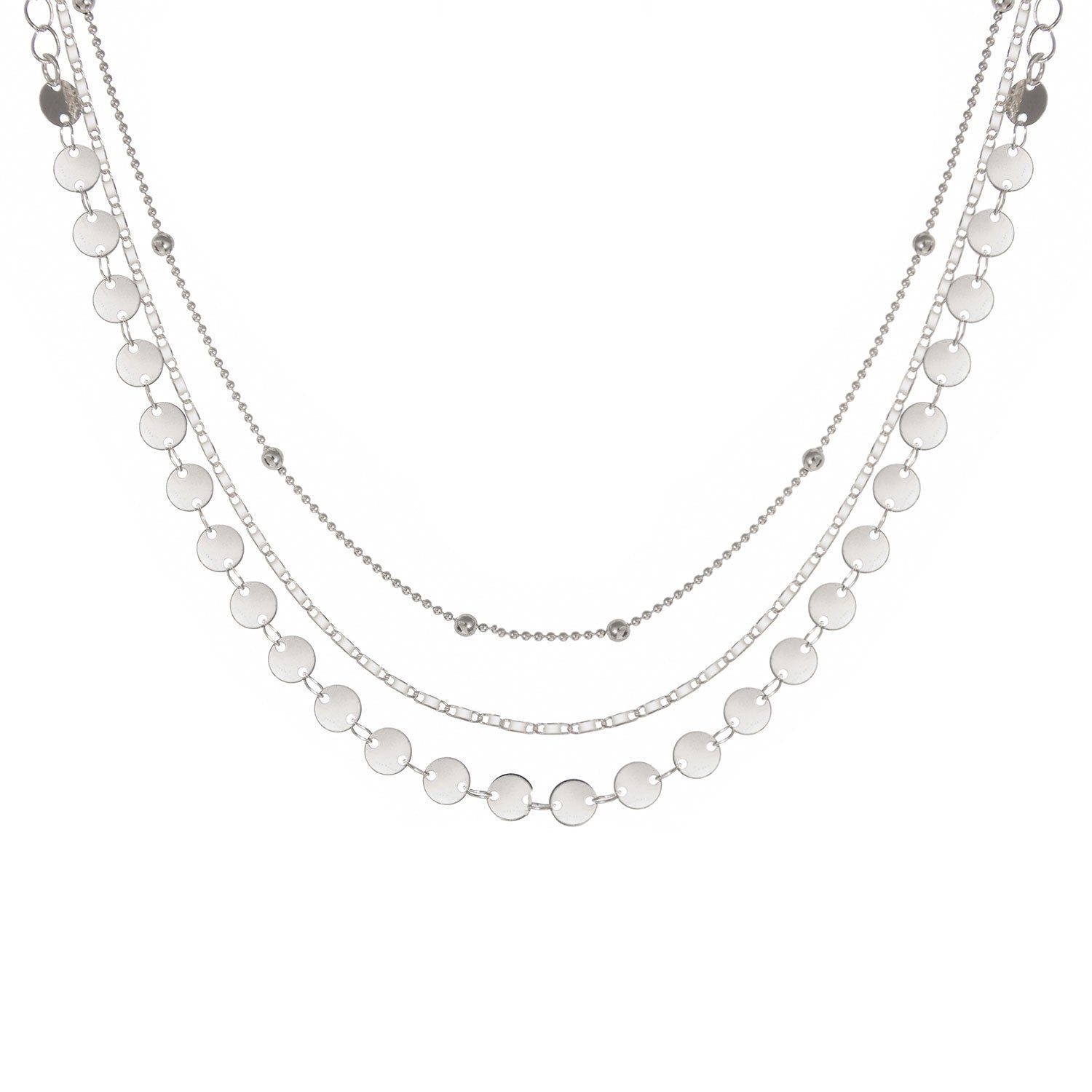 Multiple Bead Chain Choker Necklace for Women