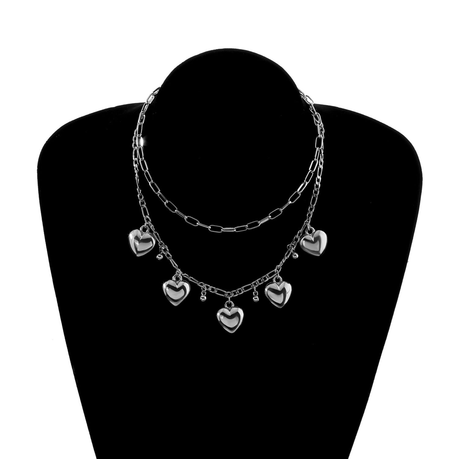 Chain Love Charm Necklace