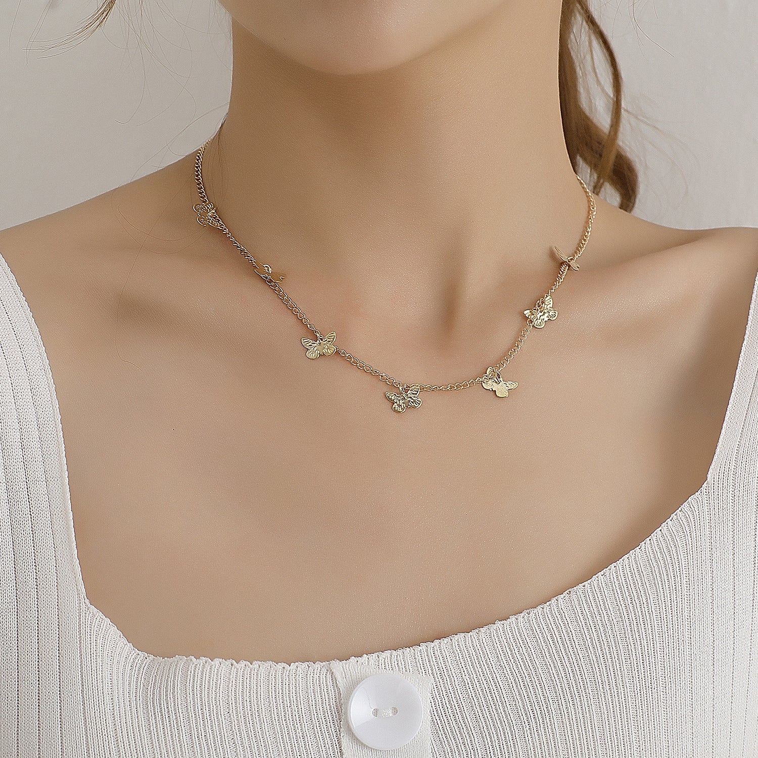 Vintage Multilayer Butterfly Necklaces for Women