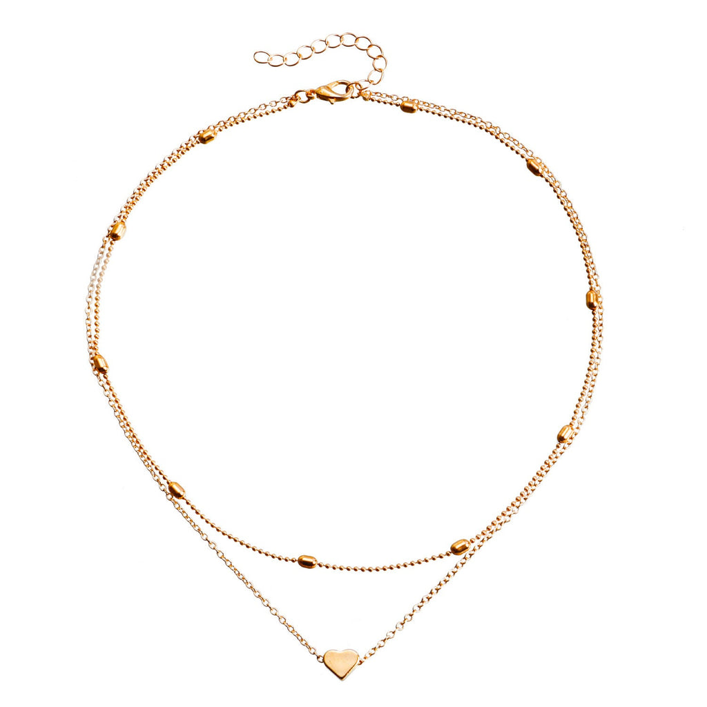 Layer Chain Choker Necklace for Women