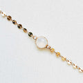 DIsc Chain Crystal Choker Necklace