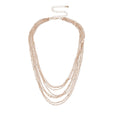 Multi Layer Tassel Metal Collarbone Chain Necklace