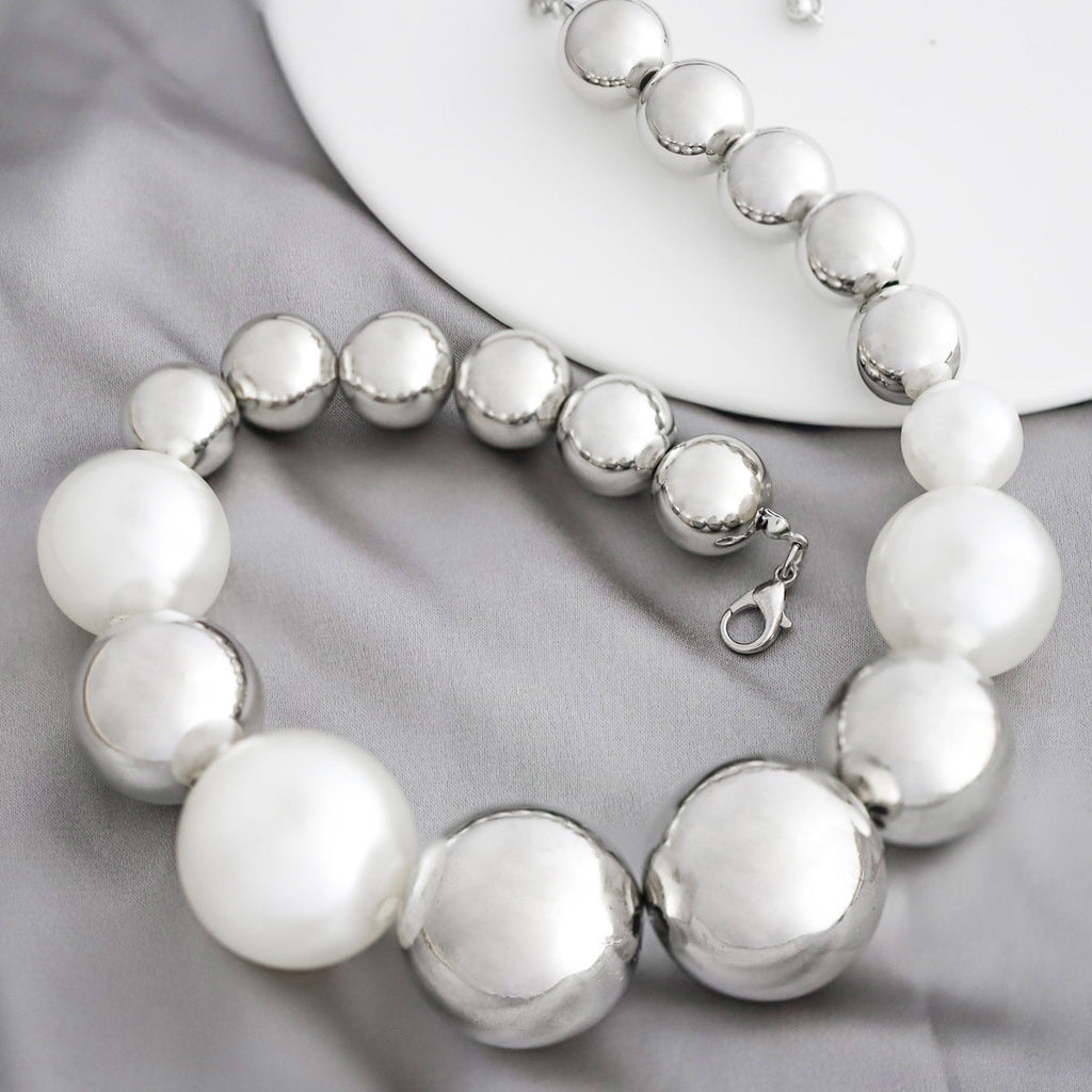 Hop CCB Round Bead Chokers Necklaces Short Collar
