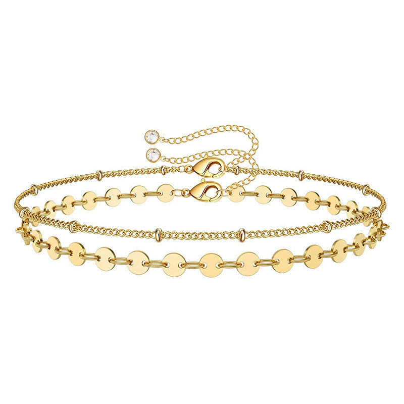 Beach Jewelry Double Layer Chain Bracelet