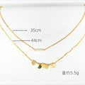 Round Coin Pearls Pendant Chain Necklaces