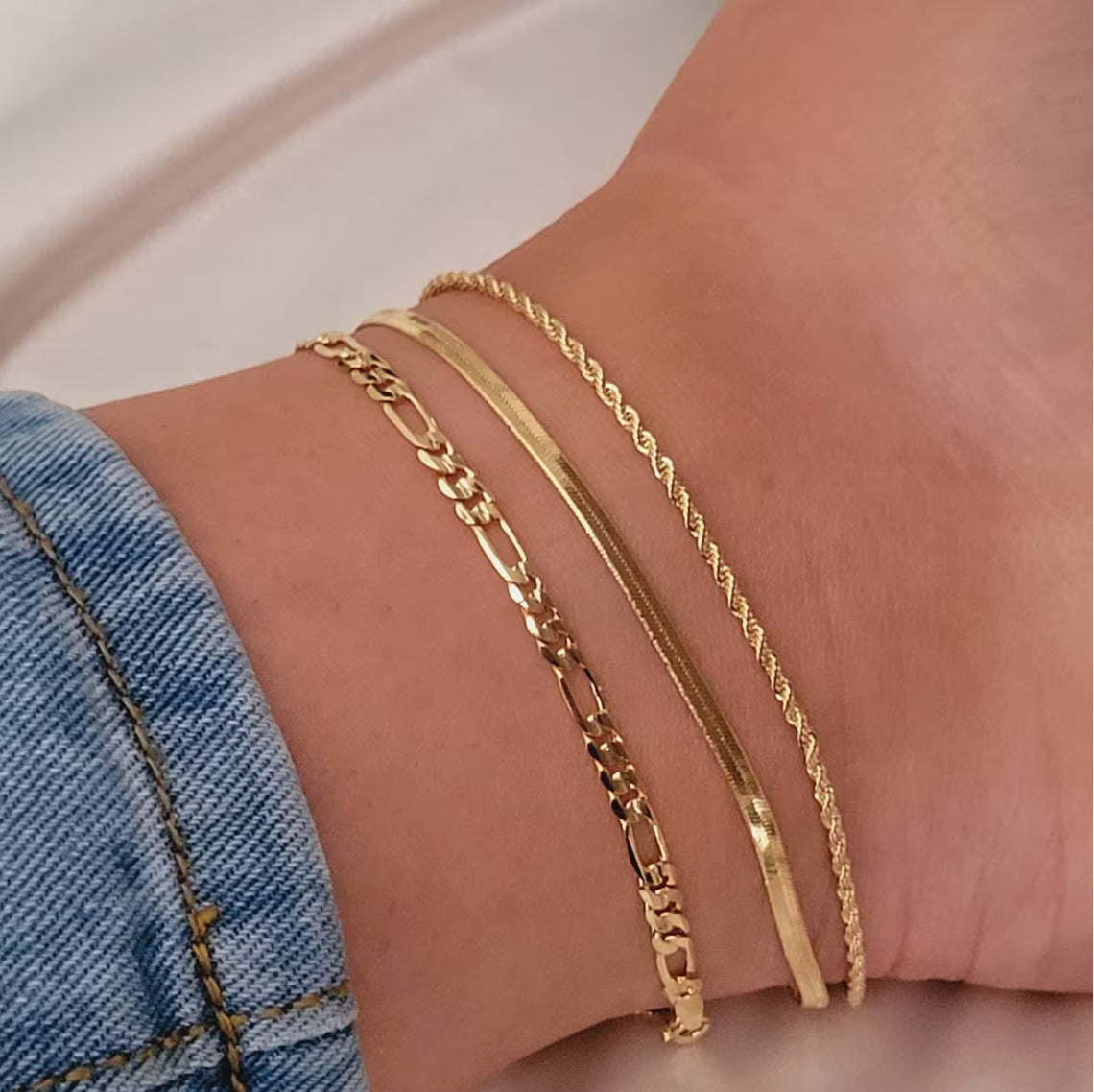 Cuban Snake Charm Foot Chain Anklets Jewelry