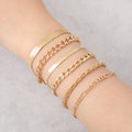 Custom Flat Snake Cuban Chain Jewelry Bracelet