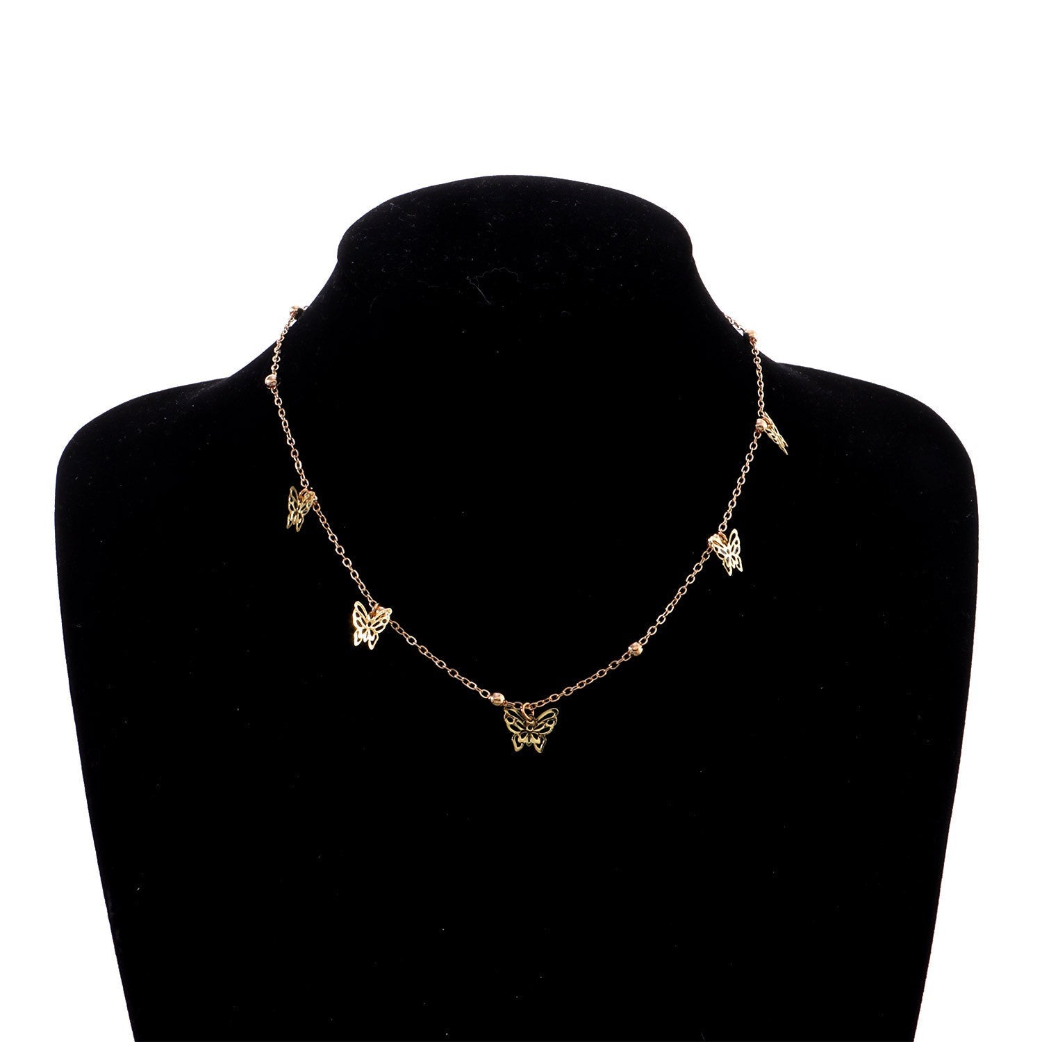 Multilayer Butterfly Pendant Necklaces