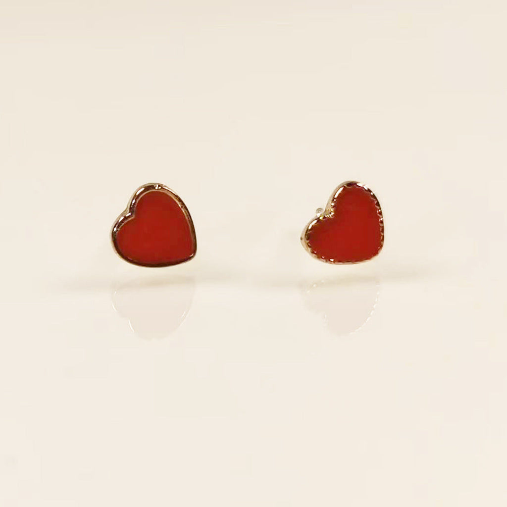 Love zircon stud earrings set