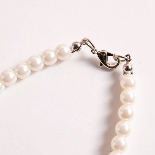 Simple Imitation Pearl Choker Necklace for Women