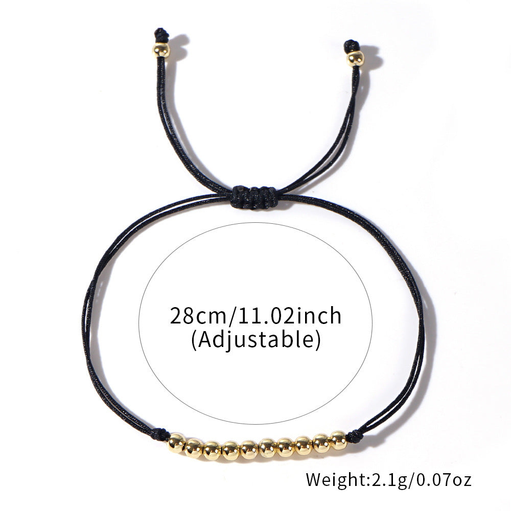 Tiny Metallic Beaded Women String Bracelets