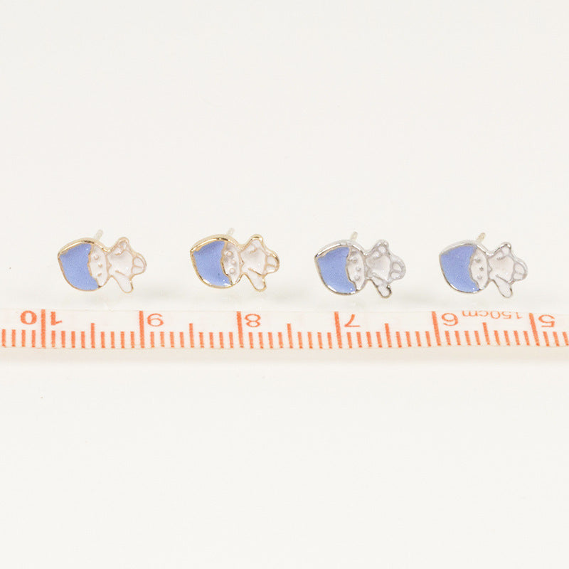 Enamel Kid Boy Earring