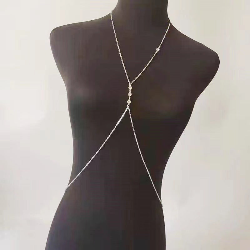 Sexy Rhinestone Belly Body Chain Fashion Body Chain