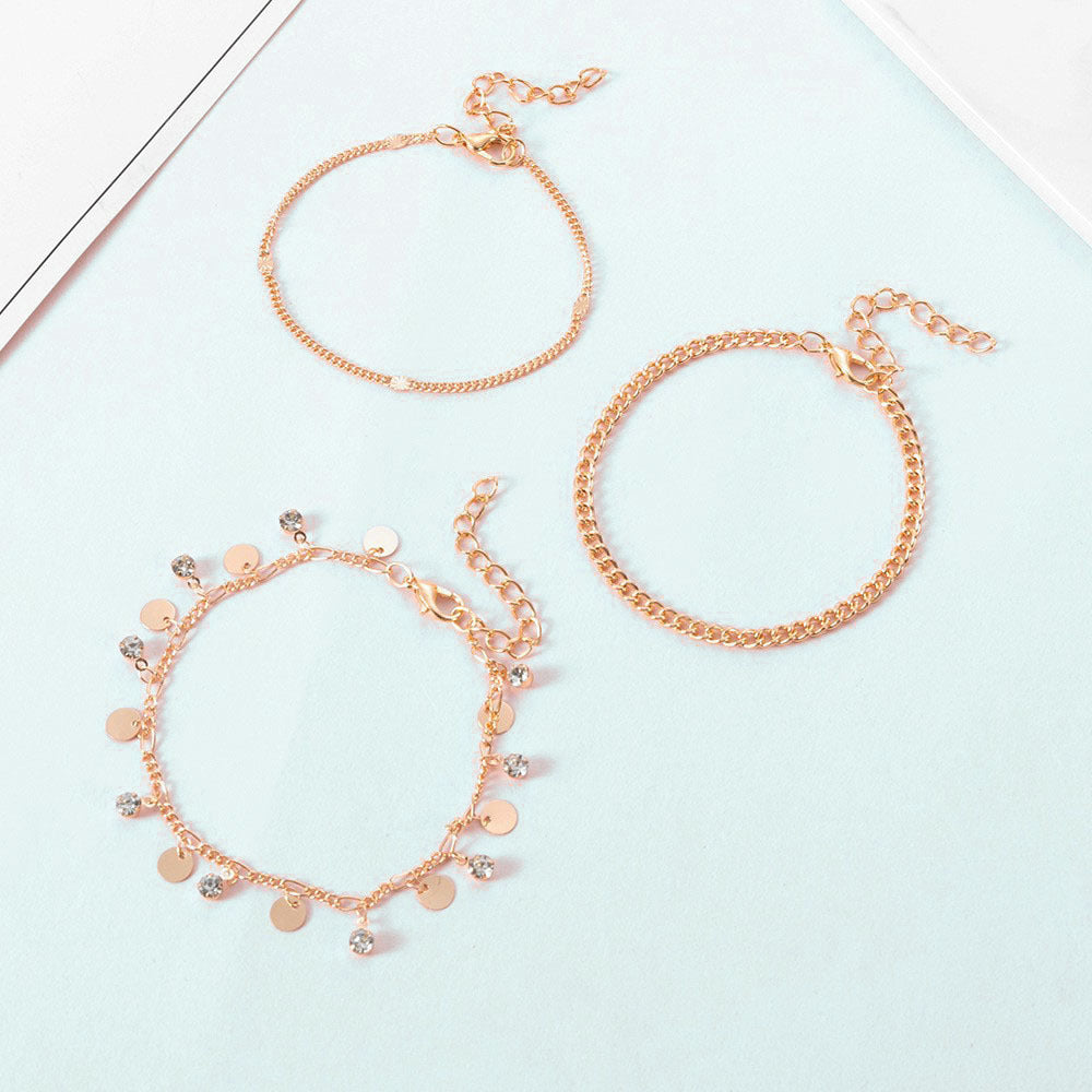 Disc Beaded Layer Bracelet
