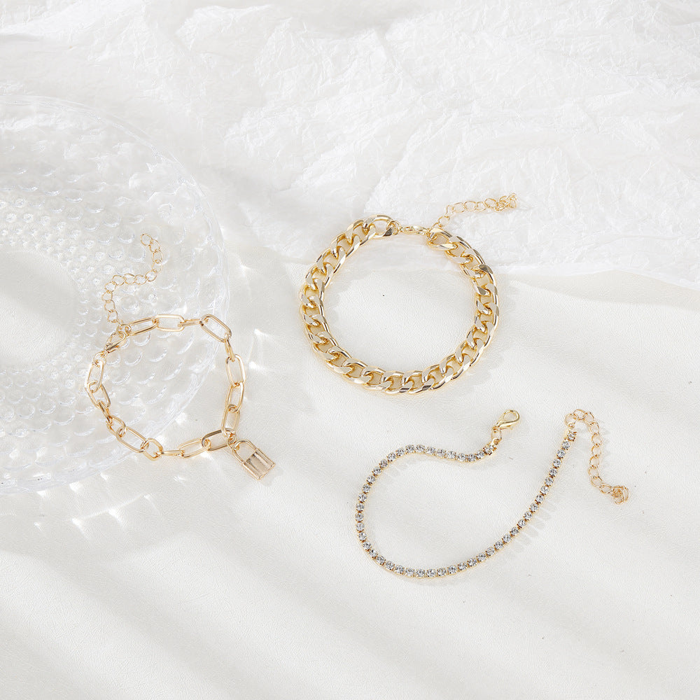 Hip Hop Punk Bracelet Set