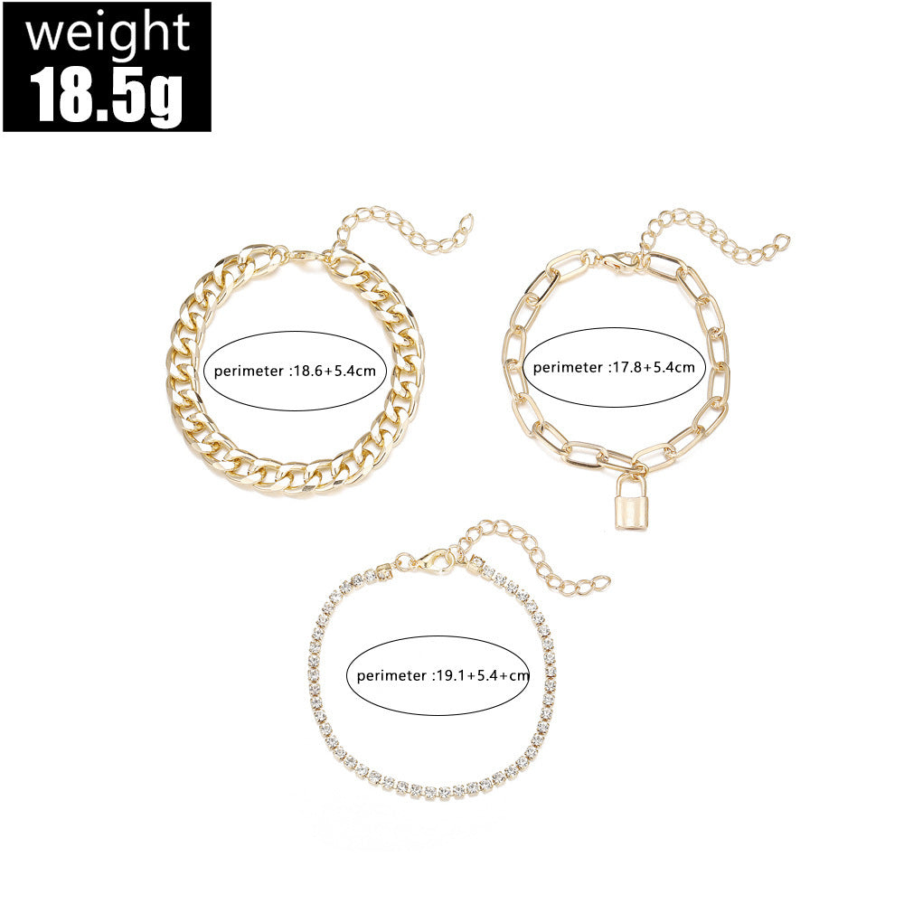Hip Hop Punk Bracelet Set
