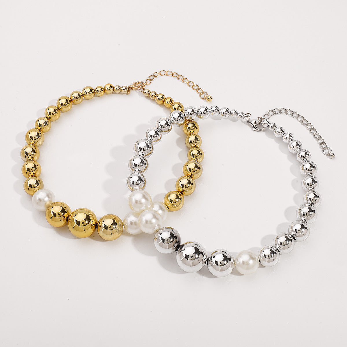 Punk Large Beaded Short Necklaces