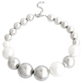 Hop CCB Round Bead Chokers Necklaces Short Collar