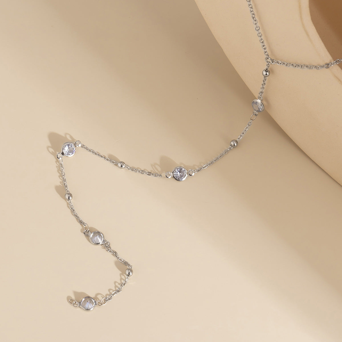 Crystal Stone Long Tassel Necklaces for Women