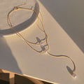 Double Layers Simple Clavicle Necklace