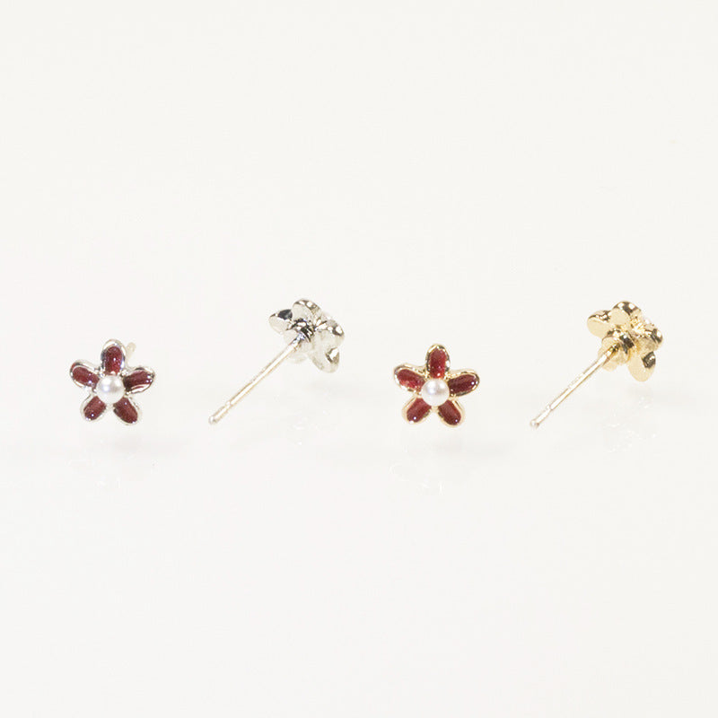 Watermelon fruit stud earrings set