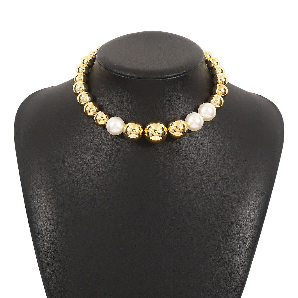 Punk Large Beaded Short Necklaces