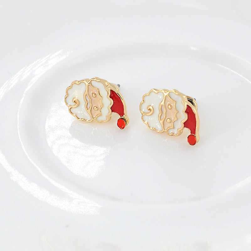 Christmas Earrings Santa Claus