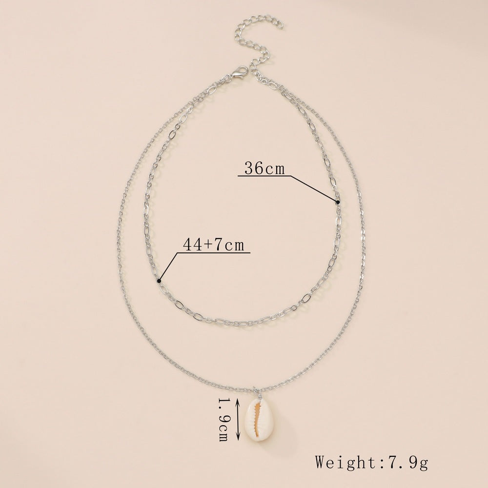 Layered Shell Necklace for Women